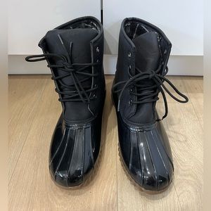 LAST CHANCE SALE❤️Charles Albert Black Duck Rain Boots Size 9M, Style 3918